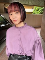 ボコカ(bococa)&nbsp;シャープボブ×クリアピンク