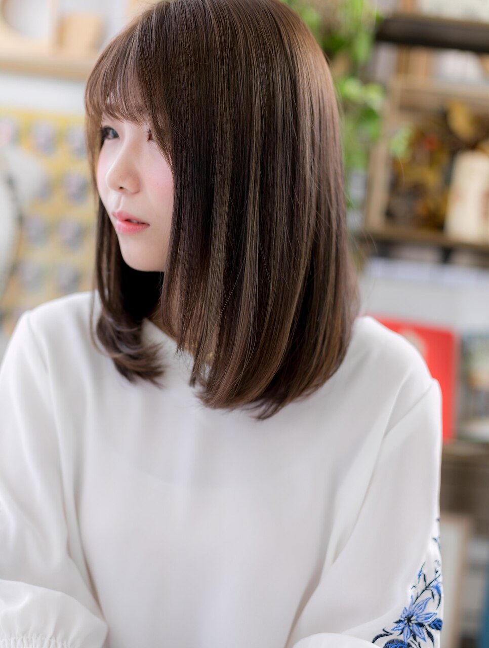 ☆シースルー前髪小顔ワンカール鎖骨ミディアム20代30代40代☆8 ☆シースルー前髪小顔ワンカール鎖骨ミディアム20代30代40代☆8