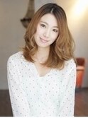 くせ毛風セミロング