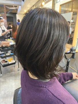 ロア ヘアーコーディネート 四条烏丸店(LoRE hair coordinate) LoRE☆ミディアムレイヤースタイル／斉藤