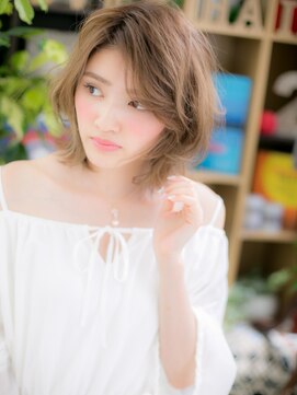 カバーヘア イヴ 戸頭店(COVER HAIR EVE) アシンメトリー小顔ネオウルフ抜け感グラボブc5戸頭20代30代40代