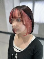 メゾンセブンルックス 宇都宮簗瀬店(Maison 7LOOKS)&nbsp;[デザインカラー]フェイスフレーミング×桃色ピンク