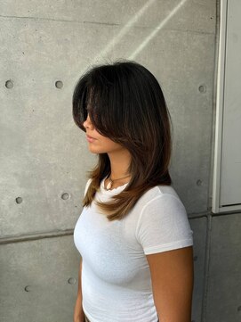 リバレッジ 白金(Leverage) 海外レイヤーカット20代30代40代【目黒白金】:Mayu Yamaoka