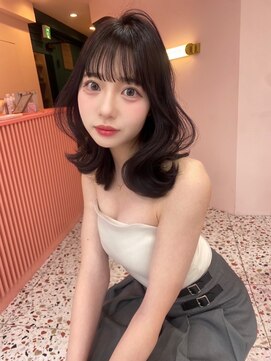 ボタン シブヤ(VOTAN SHIBUYA) ラベンダー/グレージュ/韓国ヘア/渋谷/レイヤー/顔まわり