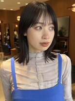 ヤイエ 青山店(yiye)&nbsp;切りっぱなしボブ/ミニボブ/ワンレンボブ/黒髪/暗髪