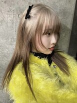 ソル オモテサンドウ 表参道 青山(SOL . OMOTESANDO)&nbsp;ミルクティーベージュダブルカラーグレージュカラーハイライト