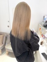 バブ バイネオリーブ(Bab by neolive)&nbsp;ブロンドベージュ/ワンレン/ハイトーン/ブリーチ/Wカラー/小顔