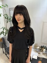 ジエクト ヴィシア(The Ect VIXIA) 韓国レイヤー ブルーブラック レイヤー ロングレイヤー