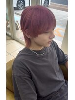 シャルティア(SHALLTIA)&nbsp;韓国風　メンズウルフカット　ハイトーンカラー