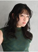 20代30代40代大人可愛いデジタルパーマナチュラルくせ毛風