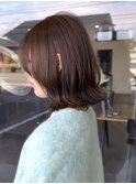 20代30代40代ブリーチなしグレージュくびれボブタッセルカット