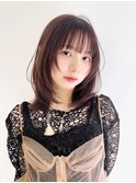 美髪おくれ毛前髪カット顔周りレイヤー_ba532971