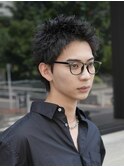 渋谷スパイキーパーマスパイキーショートメンズショート