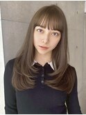 クラゲヘアー/小顔に見せるヘア/ココアベージュ/銀座