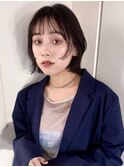 レイヤーボブ　顔まわりレイヤー　小顔カット