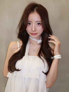 ロンド ストラーダ 心斎橋(Lond strada) くびれヘア×アプリコットオレンジ×美髪［髪質改善/縮毛矯正］