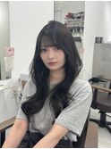 韓国ヘア/レイヤーカット/顔周り/ブリーチなし/グレージュ