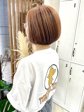 ラフ(laugh) ボブ×アンブレラカラー