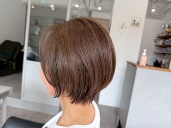 アオフジヘアー(AoFuji-hair)の写真/［磐田］大人女性の美フォルムショート/ボブが得意◎髪のお悩みを聞きながら扱いやすいスタイルをご提案♪