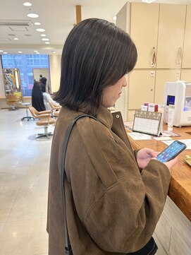 モリオ フロム ロンドン サッポロファクトリー店(morio FROM LONDON) morio/骨格矯正カット/札幌ボブ/ぱつっとボブ/切りっぱなしボブ