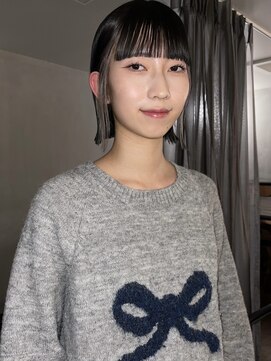 ヨハク 大阪梅田中崎町(yohaku) 【misaki】タッセルボブ×シルバー