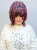 【morio成増/宇佐美】ミディアムレイヤー×ピンクパープル◎