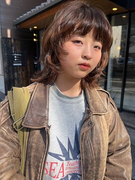 ソワンドゥブレスココ 京都店(soin de brace coco.) チョコブラウン×ウルフカット