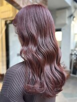 ラレイ ハラジュク(Lalei harajuku)&nbsp;【白石】ブリーチなし赤髪ワインレッド暖色艶カラーロング