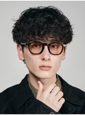 大分メンズパーマシャドウパーマシースルーマッシュ刈り上げ強め