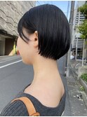 耳かけショートボブの丸みネープについて