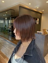 マウ(mau)&nbsp;orange brown × layer bob