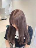 イメチェン/ピンクベージュ/アンブレラカラー/前髪/千葉