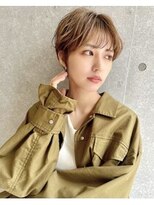 アッシュ 成瀬店(Ash)&nbsp;ショートレイヤー×アッシュベージュ