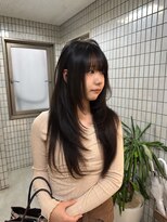 ブランニュー オーバー 難波店(Brandnew over)&nbsp;ロングハッシュレイヤーカット