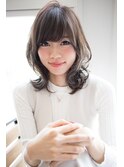 【EIGHT天神】とろみレイヤー×ゆるハネミディ×バレイヤージュ