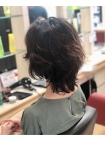 ヘアークリアー 春日部 大人可愛いパーマで毛先の動きを活かしたミディアムレイヤー