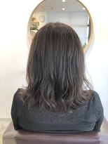 ヘアーサロン 銀 オリーブアッシュカラー♪