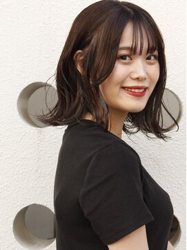 ヘアメイク マルナ 本店(HAIR MAKE MALUNA) 【MALUNA　はな】外ハネミディアム