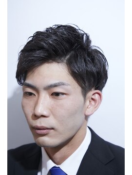 ラヴィ ニュー 両国店(LAVIE NEW) ベリーショート/ダークアッシュ/ニュアンスパーマ/両国<理容室>