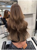 韓国ヘアイメチェンハッシュカット似合わせカットレッドブラウン