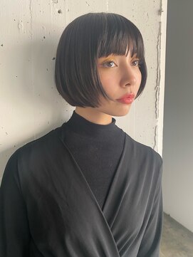 ヘアーアイストゥーレ(HAIR ICI TRE) 小顔補正立体カット×ナチュラル丸みボブ 10代20代30代40代50代