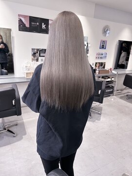 キング(K!ng) ハイライトカラーミルクティーベージュケアブリーチダブルカラー