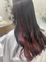 サラ 新道店(SALA)&nbsp;ロングローレイヤー インナーレッドピンク