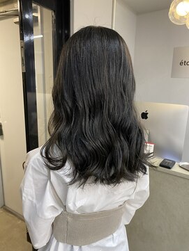 エトラ 渋谷店(etora) 小顔 フェミニンロング オリーブグレージュ 似合わせカット"