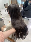 ラベンダーグレージュ/イルミナカラー/ロング/ブラウン
