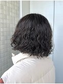 ボブ/横浜パーマ／スパイラルパーマ／くせ毛風パーマ