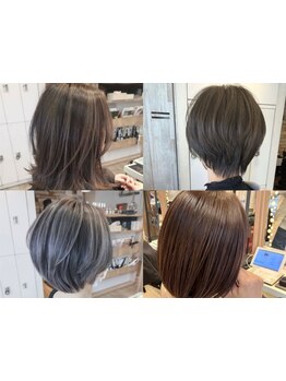 話題の白髪ぼかしでこなれ感アップ*気になる白髪を活かしておしゃれを楽しんで*[横須賀/学割U24]