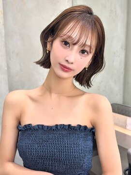 ロンドヴァリー 渋谷店(Lond vallee) 大人くびれボブ×くすみベージュ