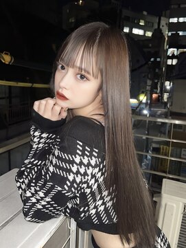 ピープスアンドスー 表参道 渋谷(Peeps&Suu.) 髪質改善トリートメント × シールエクステ 艶髪 前髪カット