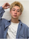 【Lond GULLMAN江村】波打ちブロンドスパイキーショートパーマ